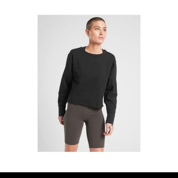 XL Athleta Cropped Edge Crop Pullover Sweatshirt - Picture 7 of 8